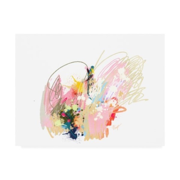 Trademark Fine Art Niya Christine 'Pink Abstract' Canvas Art, 14x19 IC00408-C1419GG